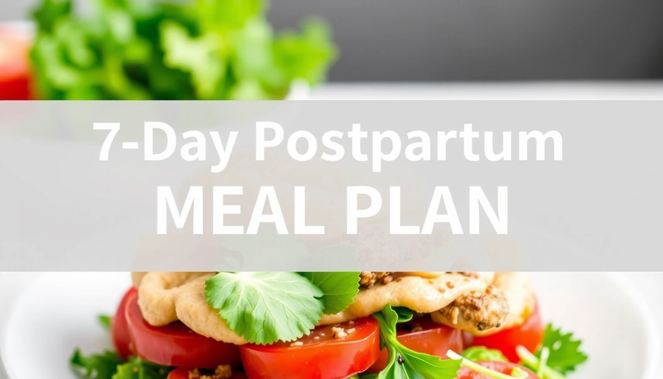 7-Day Postpartum Meal Plan for Weight Loss and Recovery