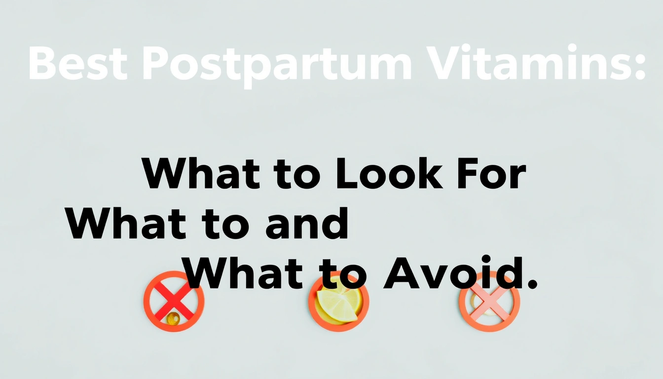 Best Postpartum Vitamins: What to Look For and What to Avoid